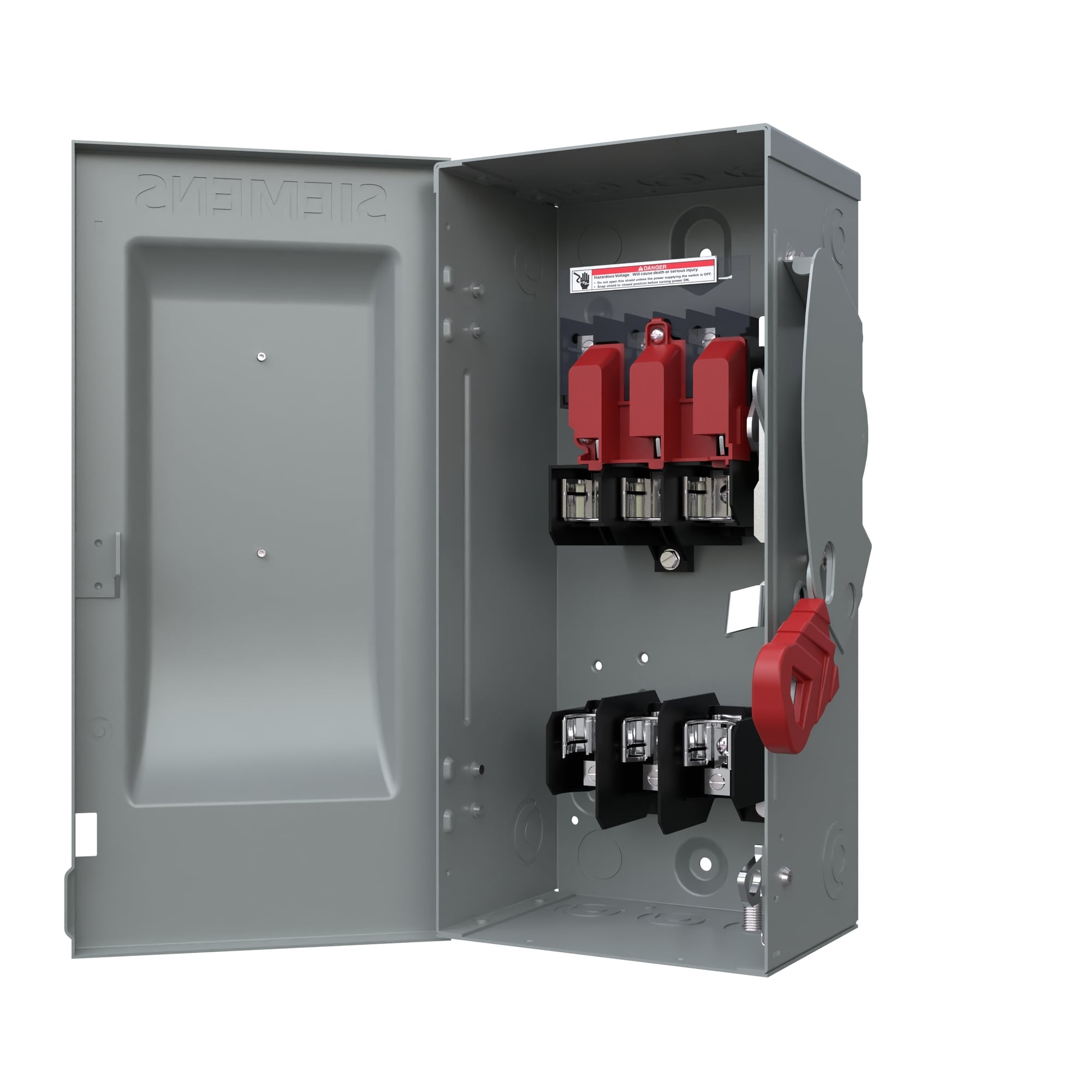 HF361 Enclosed Fusible Heavy Duty Low Voltage Single Throw Safety Switch, 600 V AC, 30 A, 7-1/2 hp, 3PST Contact, 3 Poles
