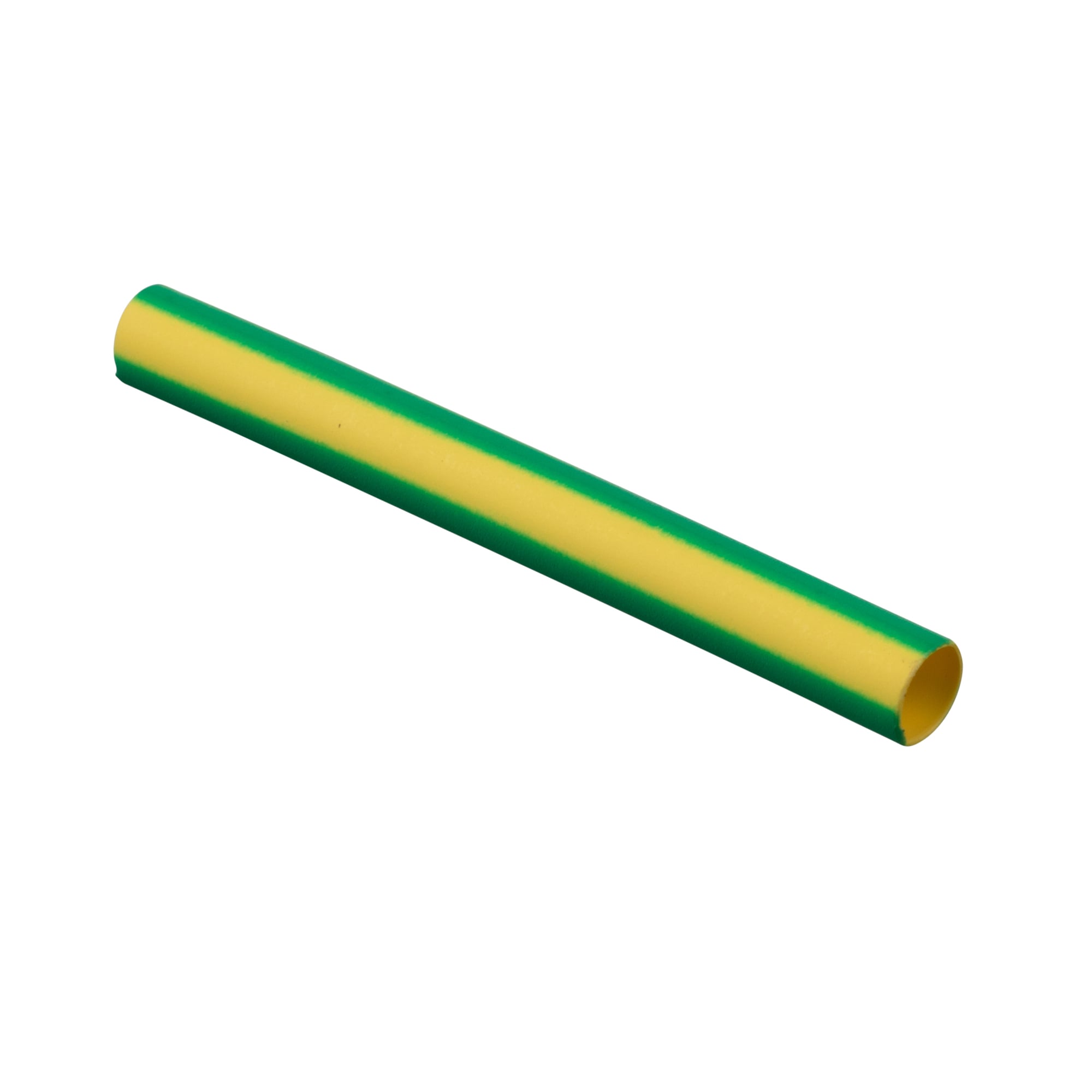 HSTT19-48-Q45 Dry-Shrink Cross Linked Flame-Retardant Standard Heat Shrink Tubing, 0.187 in ID Expanded, 0.093 in ID Recovered, 0.02 in THK Wall Recovered, 4 ft L, Polyolefin, Green/Yellow