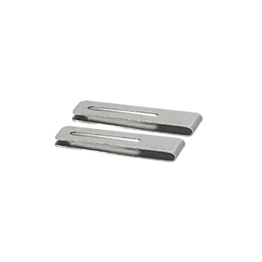 SDCLIP Bonding Noise Shield Replacement Clip, For Use With All Noise Shield Sizes, 1-1/2 in Slot Pitch, Galvanized Steel, Silver