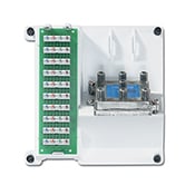 47603-1G6 6-Way Compact Pre-Configured Telephone and Video Panel, 9 Ports, ABS Plastic