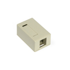 QuickPort Surface Mount Housing, 1-Port, Ivory
