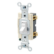 54501-2I Framed Grounding AC Quiet Toggle Switch, 120/277 V AC, 15 A, 1/2, 2 hp Power Rating