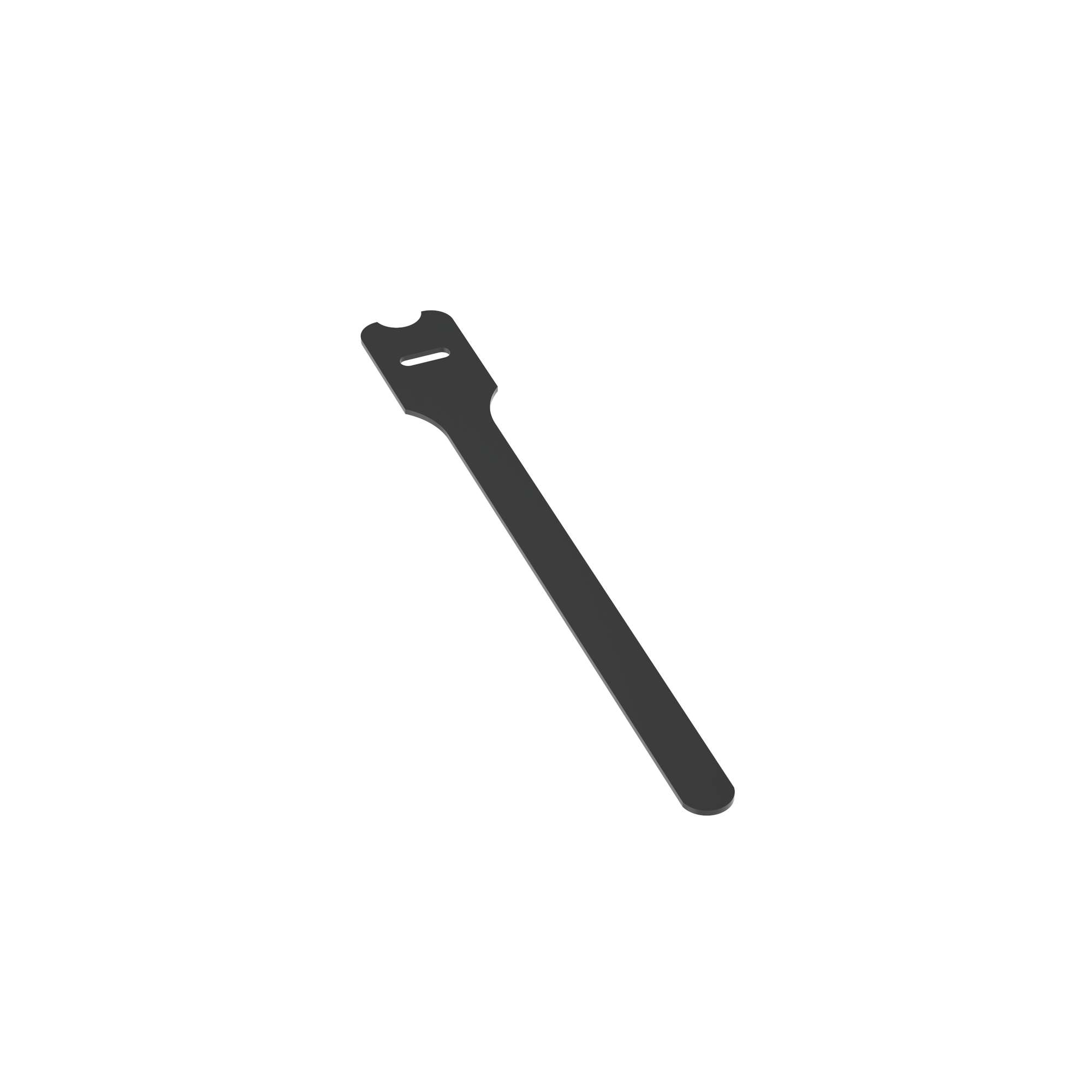 HLT3I-X0 Tak-Ty HLT Intermediate Loop Cable Tie, 12 in L x 1 in W x 0.1 in THK, Nylon/Polyethylene, Black