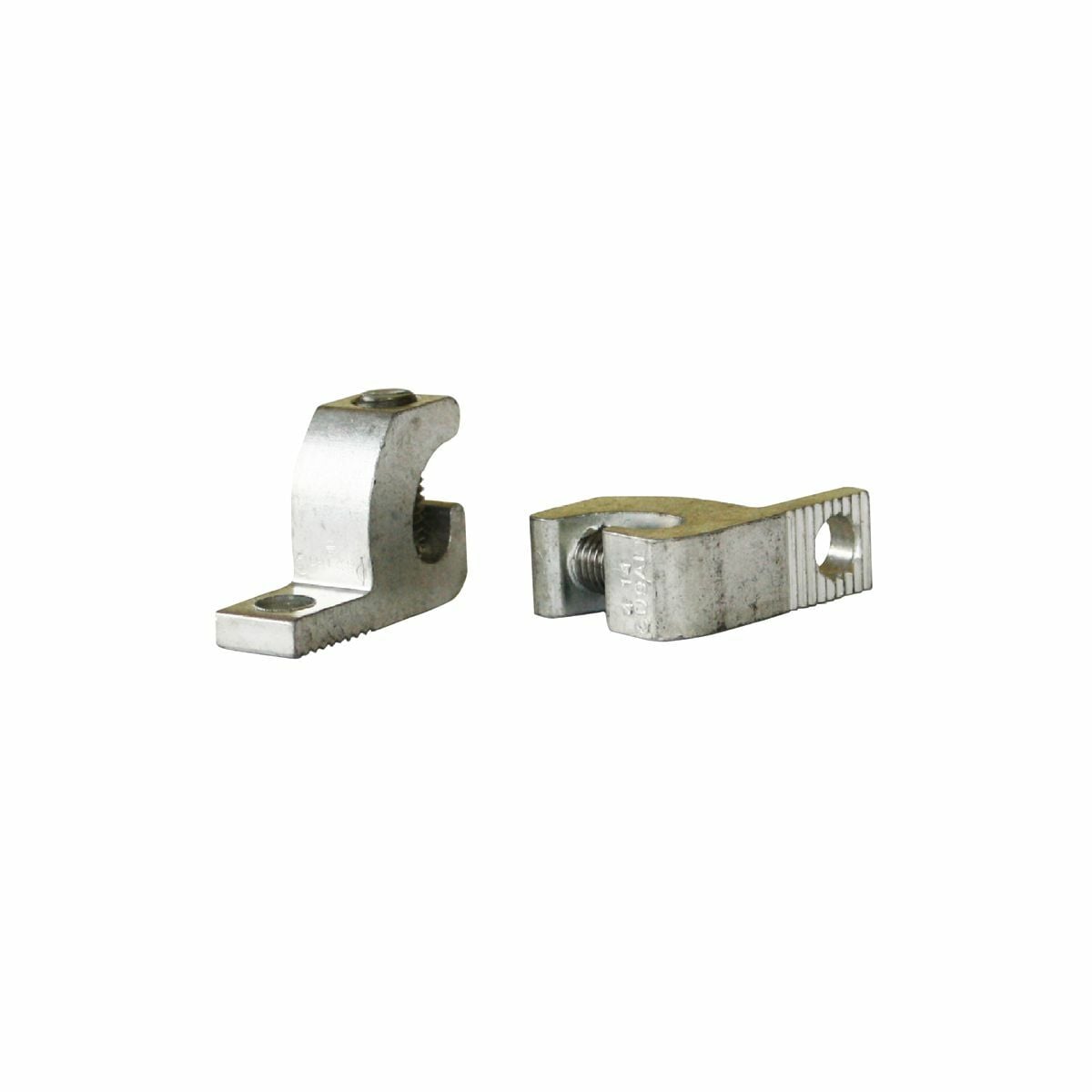 BGBL4 Lay-In Mechanical Terminal Lug, 14 to 4 AWG Solid/Stranded Aluminum/Copper Conductor, 1/4 in Stud, 1 Bolt Holes, Aluminum