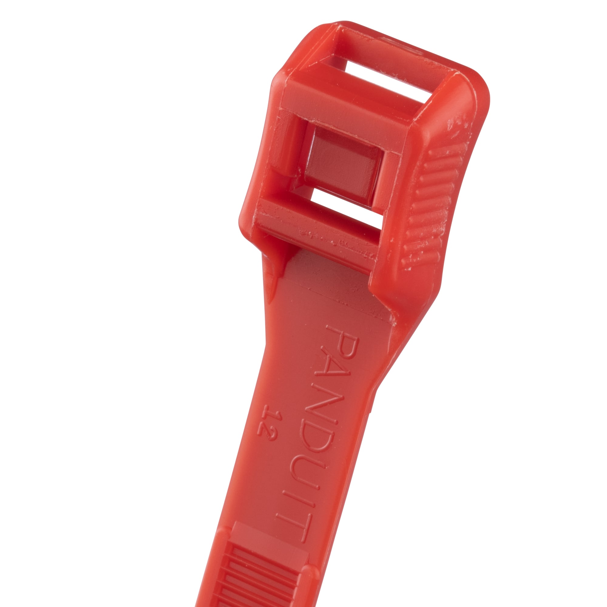 IT9100-CUV2 Belt-Ty IT Series Weather-Resistant Light Heavy Cross Section In-Line Cable Tie, 14.1 in L x 0.35 in W x 0.065 in THK, Nylon 6.6, Red
