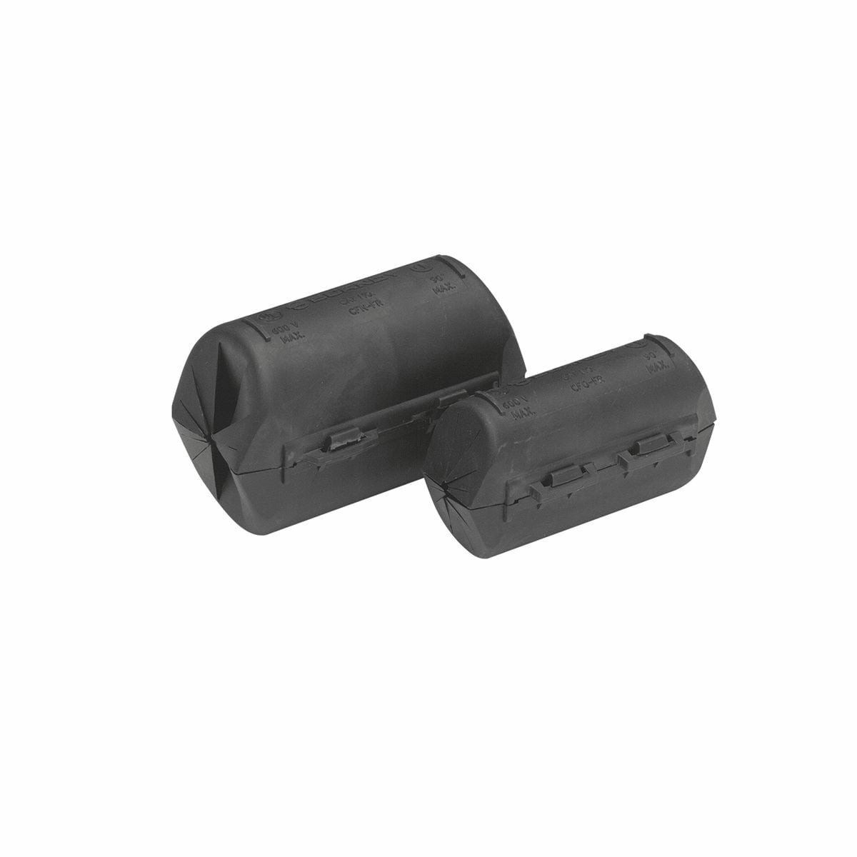 CFDFR Type CF-FR Flame Retardant H-Tap Cover, 250 kcmil Conductor, For Use With YH2929, YH292C, YH298C, YCHC29TC29, 29TC2, O, D3, N and KR Die Size H-Tap Compression Connector, Polypropylene, Black
