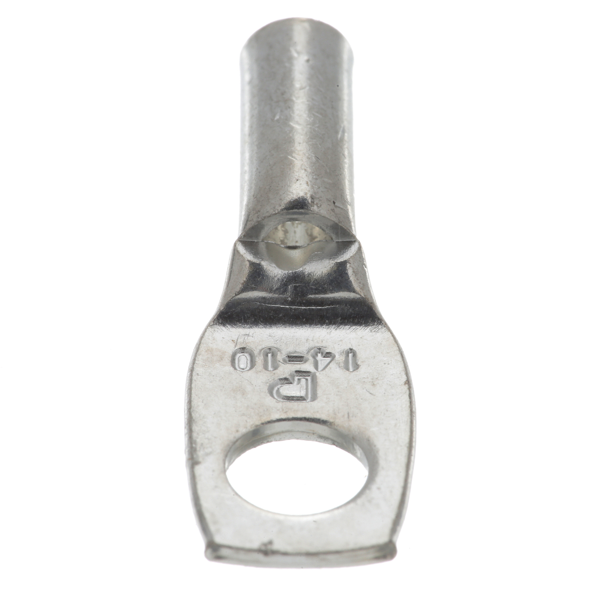 LCB10-14W-L Pan-Lug 1-Hole Compression Connector Lug, 14 to 10 AWG, 12 to 10 AWG Solid/Stranded Copper Conductor, 42.826 in Stud, Tin Plated Copper