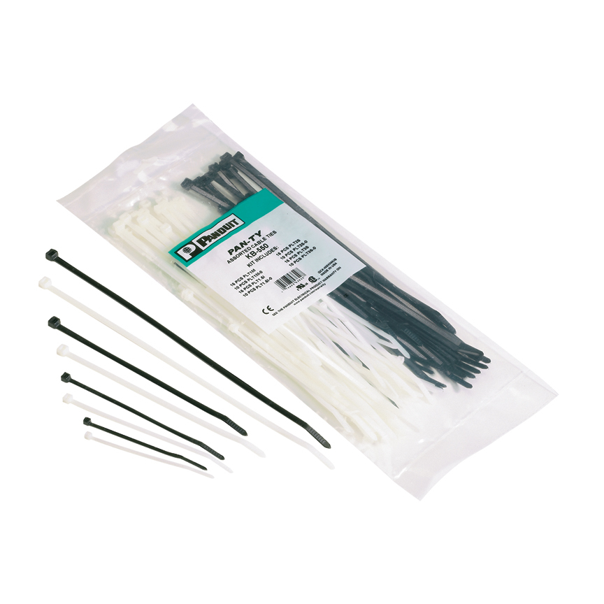 KB-550 Untreated Industrial Maintenance Kit, 100 Pieces, Plastic, Black/Natural