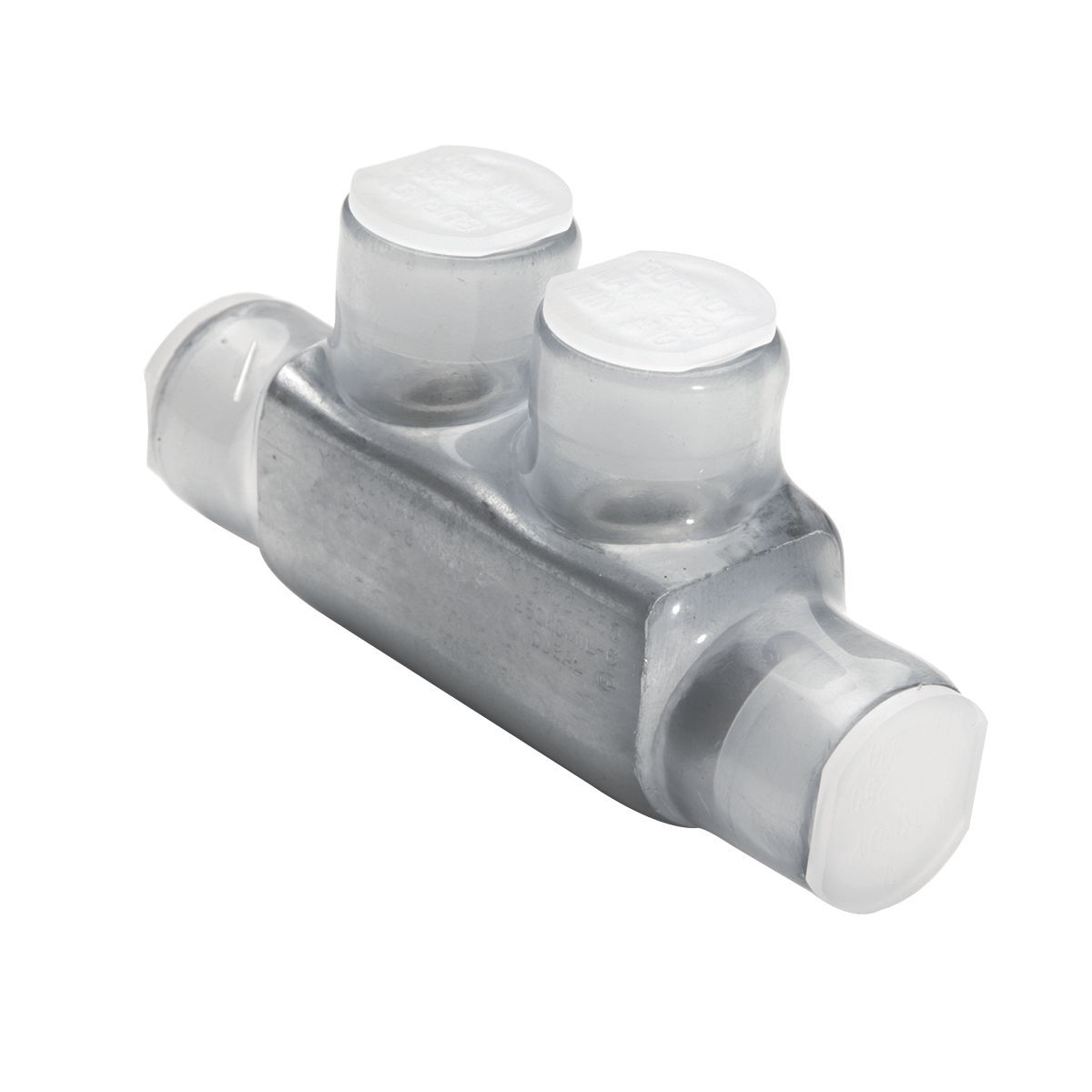 BISR1/0 In-Line Splice, 14 to 1/0 AWG Copper/Stranded Aluminum Conductor, 2 Screws, Aluminum