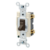 54521-2 Framed Grounding AC Quiet Toggle Switch, 120/277 V AC, 20 A, 800 W, 1000 VA Power Rating
