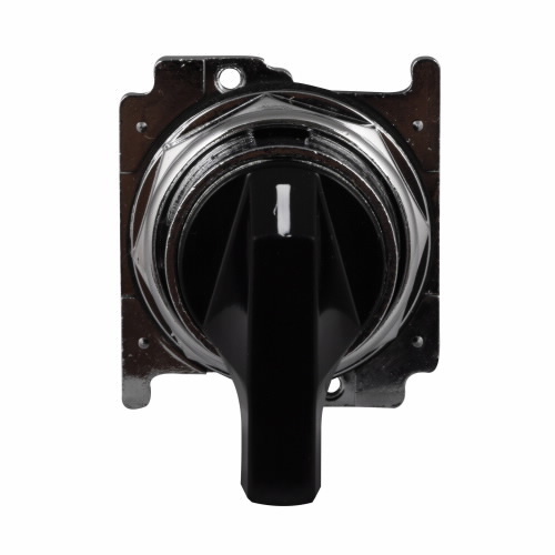 10250T3033-2X Assembled Heavy Duty Non-Illuminated Selector Switch With Cap, 30.5 mm, 2NO Contact, Slow Make/Slow Break Contact, Black