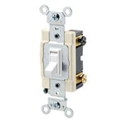 54504-2W 4-Way Framed Grounding AC Quiet Toggle Switch, 120/277 V AC, 15 A, 1/2, 2 hp Power Rating