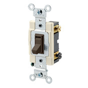 54503-2 3-Way Framed Grounding AC Quiet Toggle Switch, 120/277 V AC, 15 A, 1/2, 2 hp Power Rating