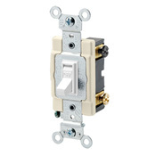 54522-2W Framed Grounding AC Quiet Toggle Switch, 120/277 V AC, 20 A, 800 W, 1000 VA Power Rating