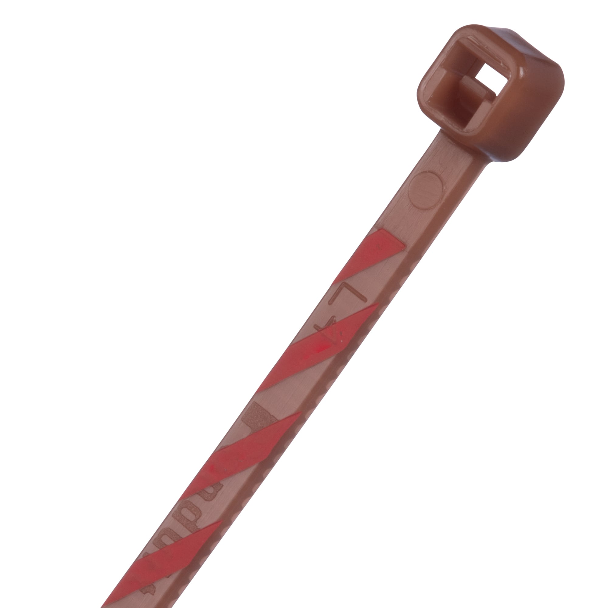 PLT1M-L1-2 Pan-Ty PLT Cross Section Miniature Cable Tie, 4 in L x 0.18 in W x 0.05 in THK, Nylon 6.6