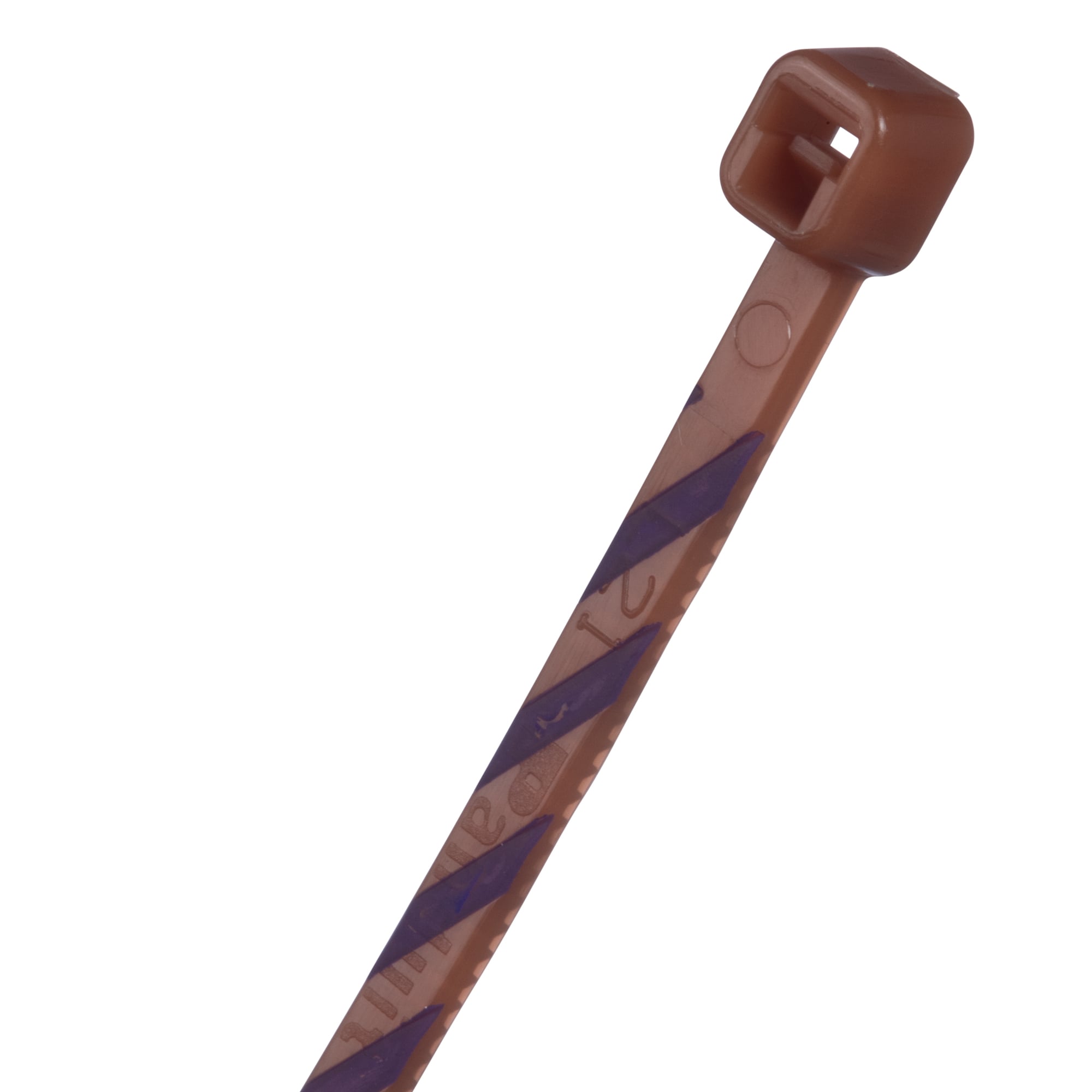 PLT1M-L1-7 Pan-Ty PLT Cross Section Miniature Cable Tie, 4 in L x 0.18 in W x 0.05 in THK, Nylon 6.6