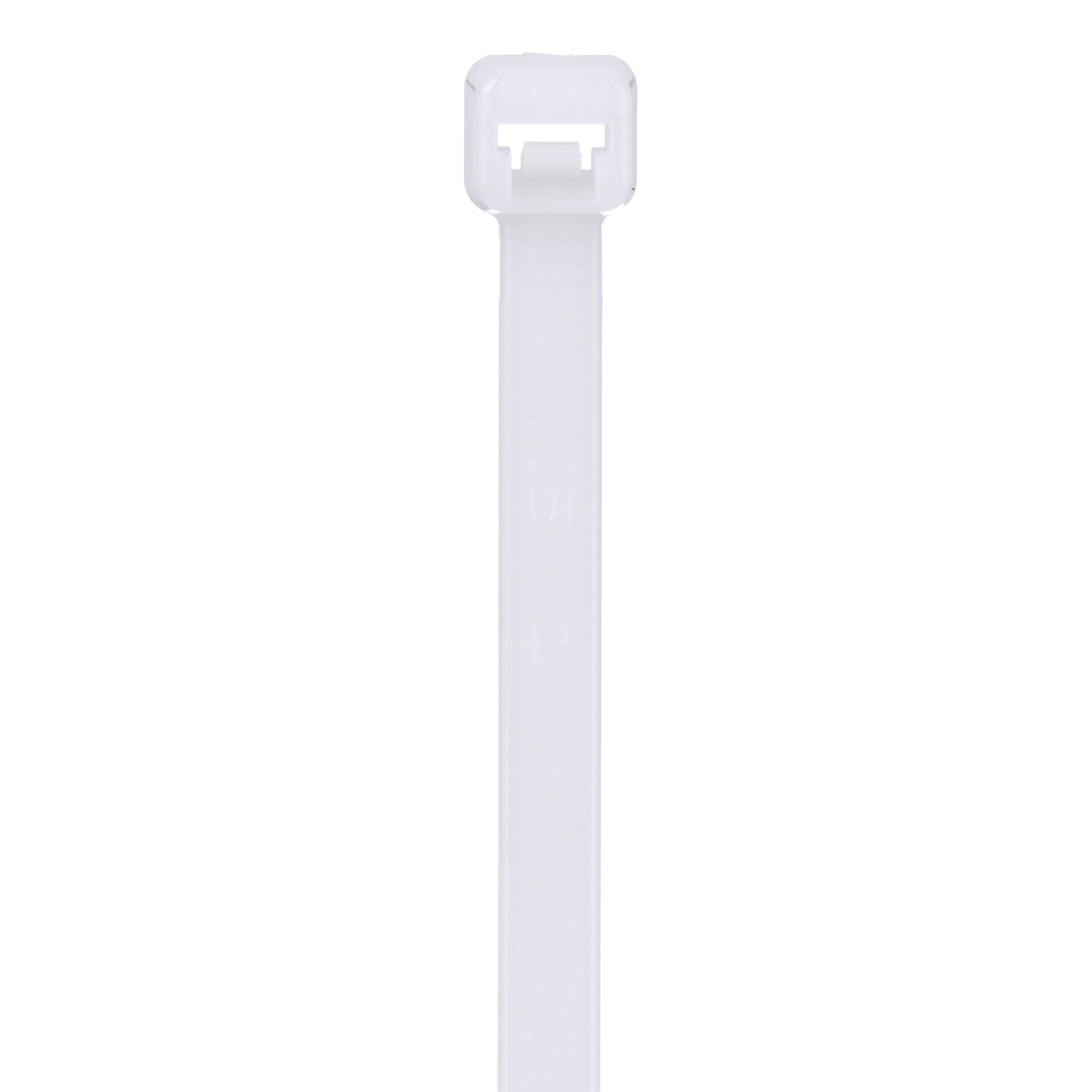 PLT1S-C Pan-Ty PLT Standard Cross Section Cable Tie, 4.8 in L x 0.19 in W x 0.052 in THK, Nylon 6.6, Natural
