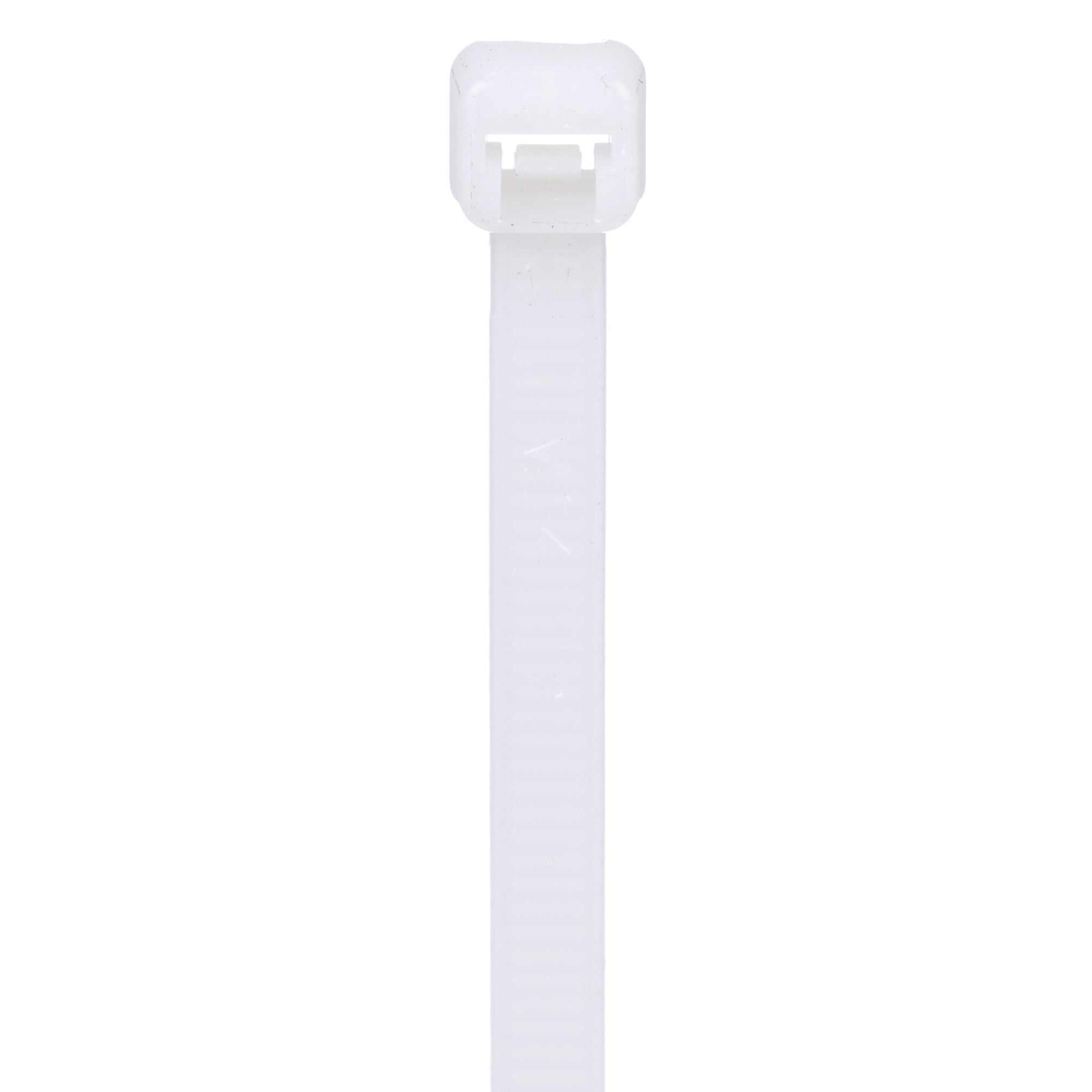PLT1S-M Pan-Ty PLT Standard Cross Section Cable Tie, 4.8 in L x 0.19 in W x 0.052 in THK, Nylon 6.6, Natural