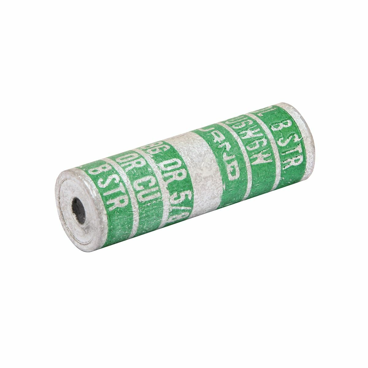 YSU2R2W Type YSU Uninsulated Center Stop Service Entrance Sleeve With Solid Barrier, 4 to 2 AWG Aluminum/Stranded Copper Conductor, Die Code: BG, 2 in L, Aluminum