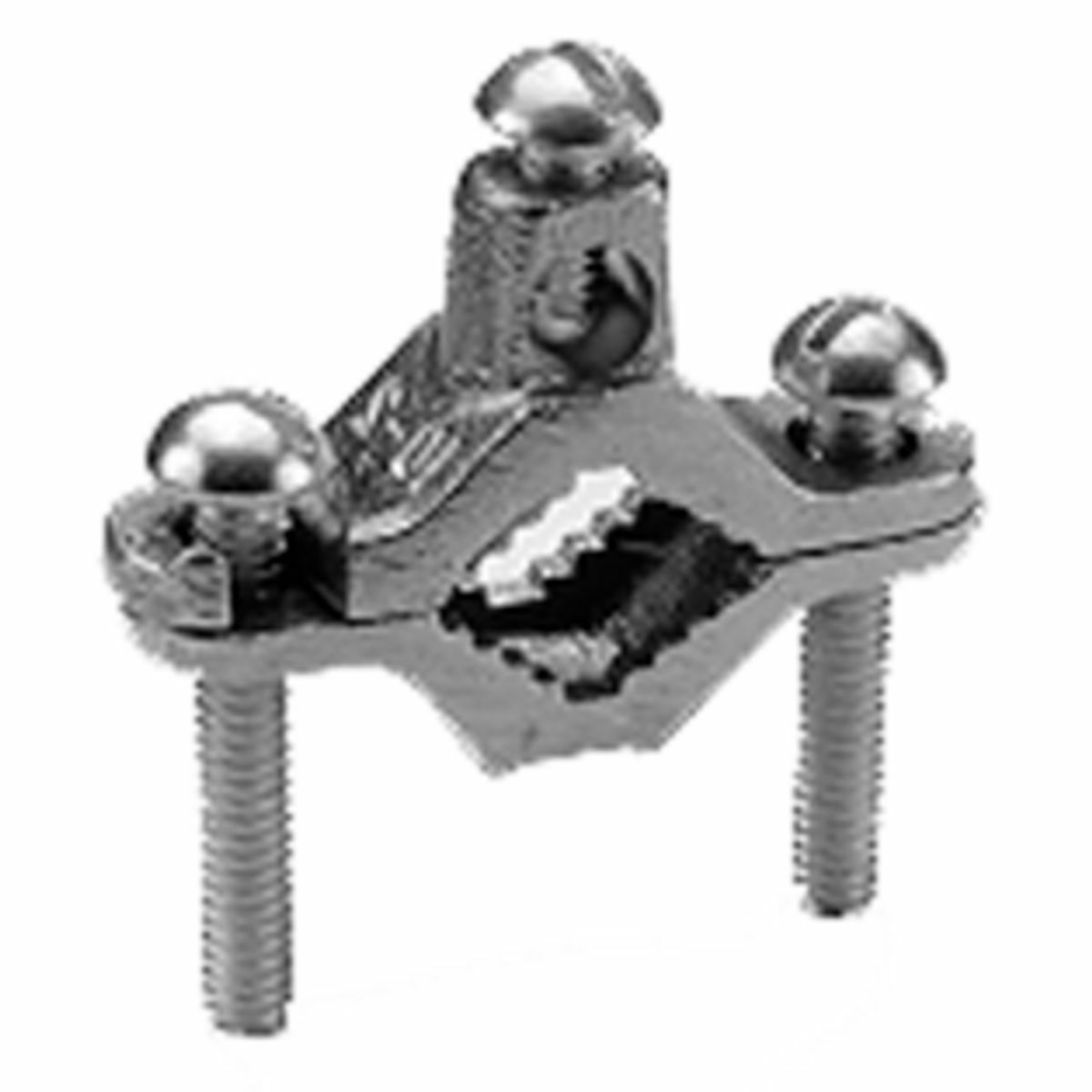 C11B Grounding Clamp, 10 to 2 AWG Conductor, Cast Bronze