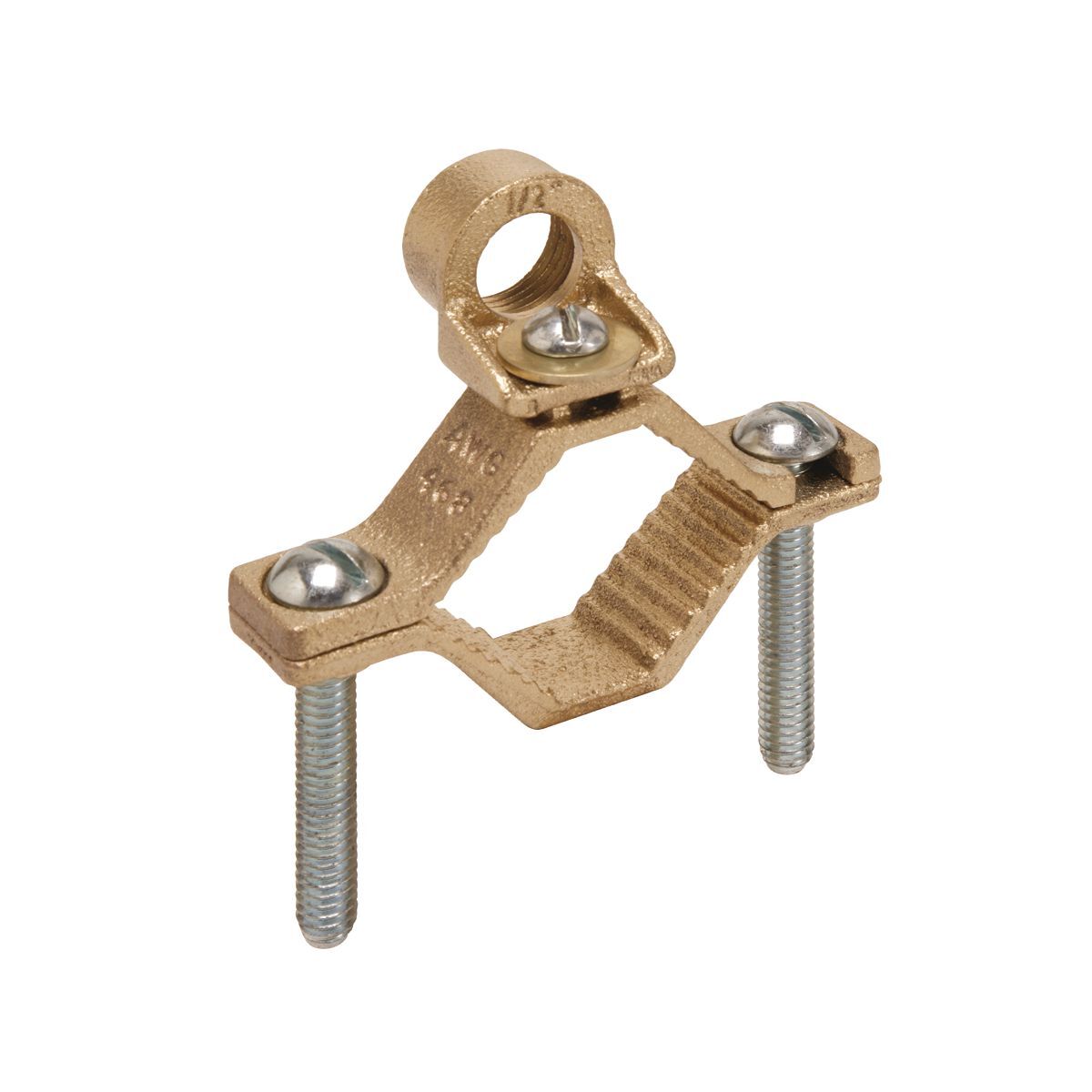 C61 Ground Clamp, 10 to 6, 8 to 6 AWG Conductor, Cast Bronze