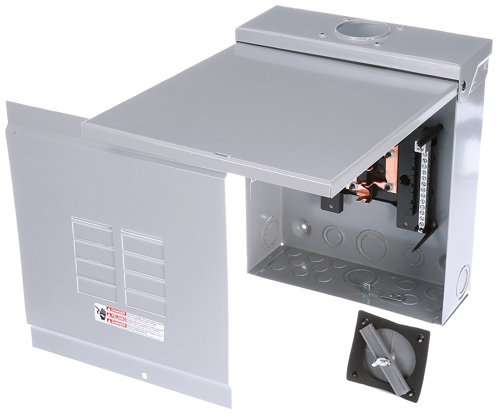 W0816ML1125CU Single Phase Main Lug Load Center, 120/240 V AC, 125 A, 4 Poles, 100000 A Interrupt