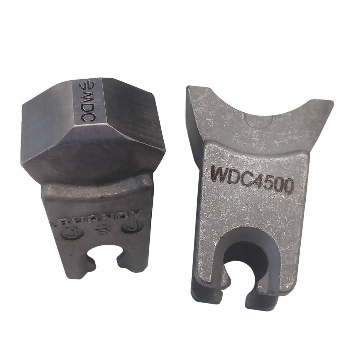 WDC4500 Style W Crimping Die Set, 4 AWG to 500 kcmil, 4/0 to 2 AWG Copper/Stranded/Flex Cable, Stainless Steel