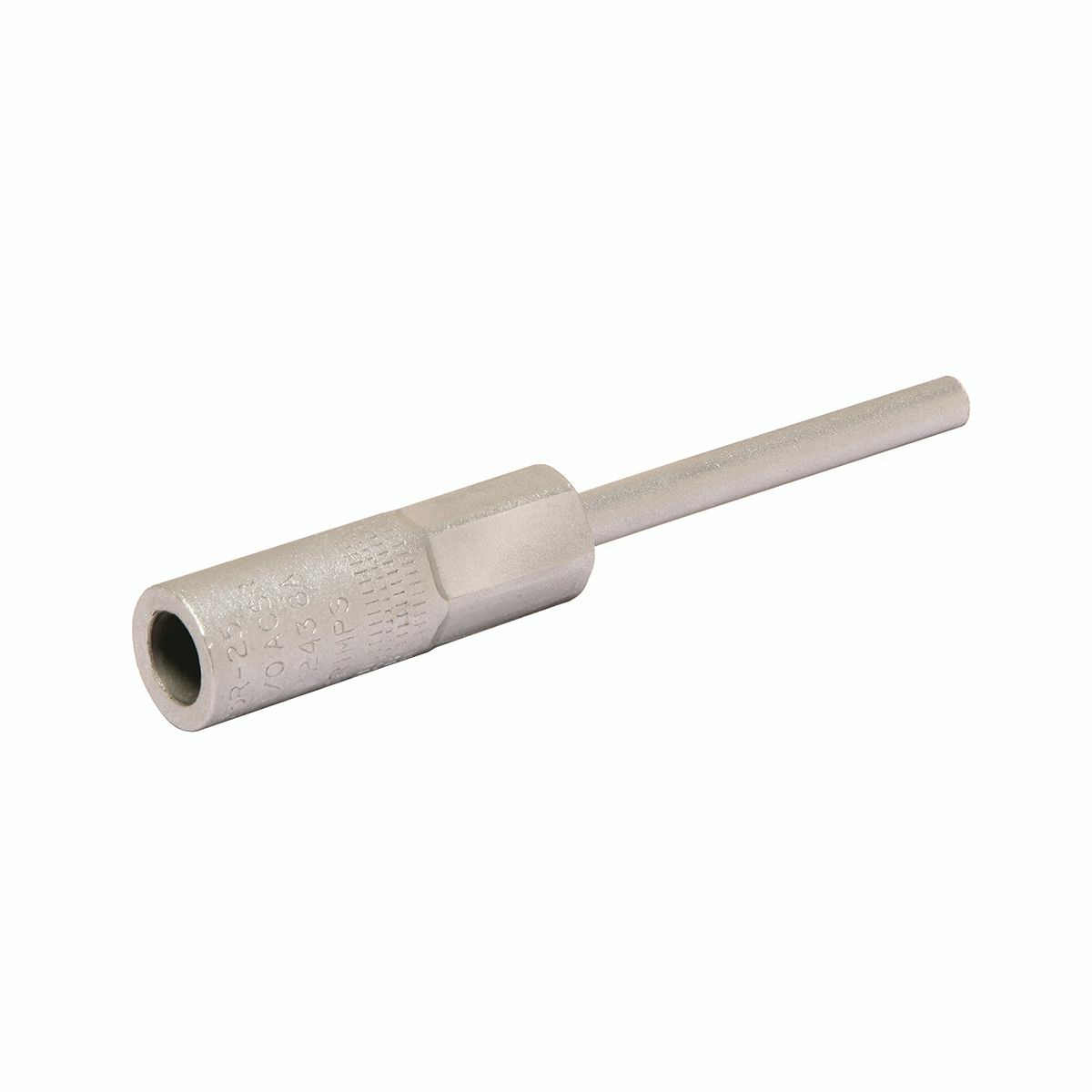 YE4R25 Type YE-R Compression Pin Terminal, 4 to 3 AWG Conductor, Die Code: BG/243, 2-1/2 in L Pin, Aluminum