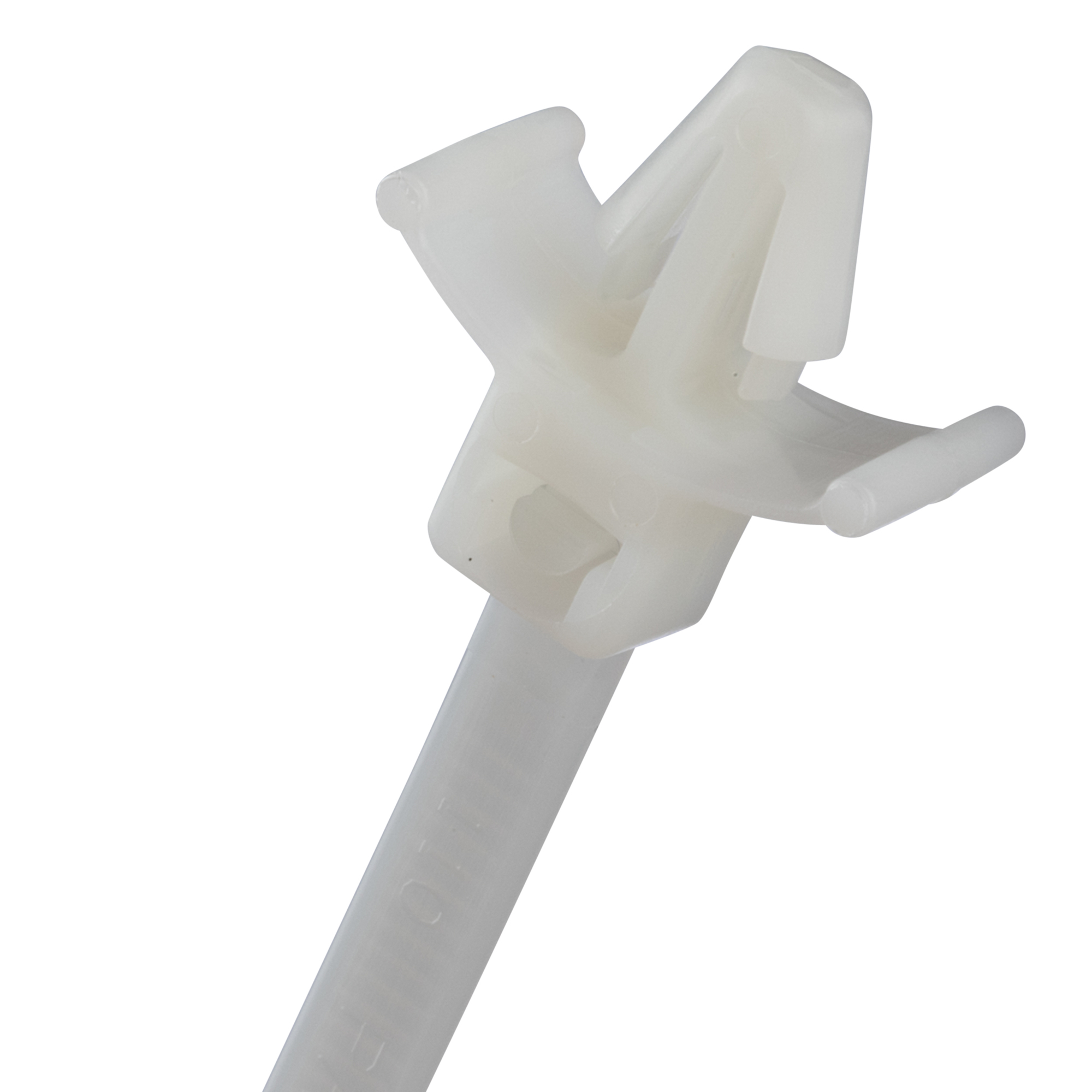 PLWP1M-C Pan-Ty PLWP Cross Section Miniature Wing Mount Push Cable Tie, 4.3 in L x 0.53 in W x 0.05 in THK, Nylon 6.6