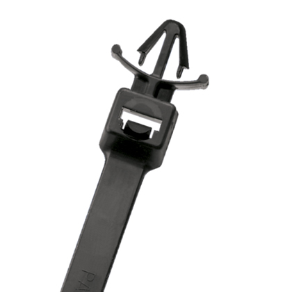 PLWP1S-C0 Pan-Ty PLWP Cross Section Standard Wing Push Cable Tie, 5.2 in L x 0.74 in W x 0.06 in THK, Nylon 6.6