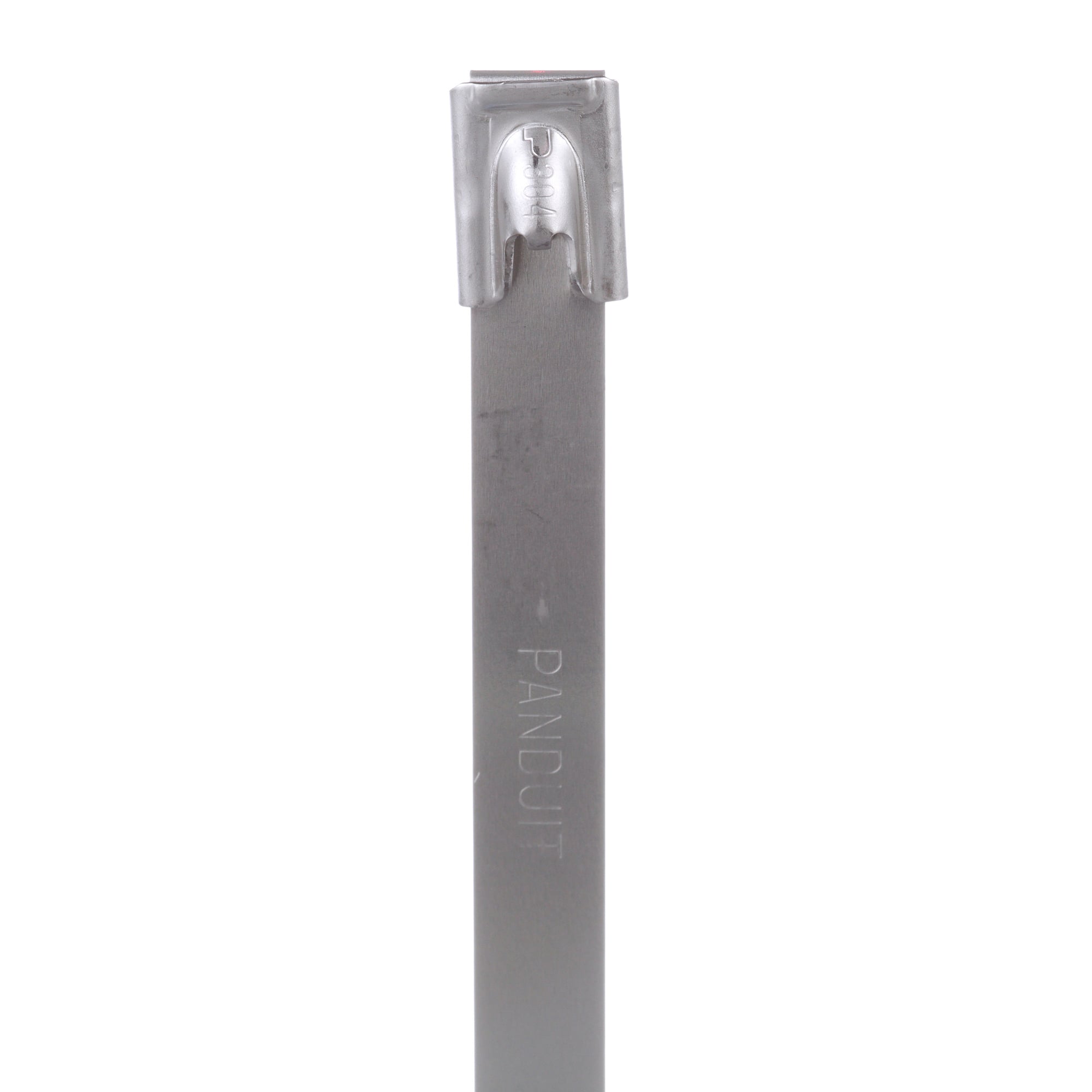 MLT4H-LP Pan-Steel MLT Heavy Cross Section Cable Tie, 14.3 in L x 0.31 in W x 0.01 in THK, 304 Stainless Steel, Metallic