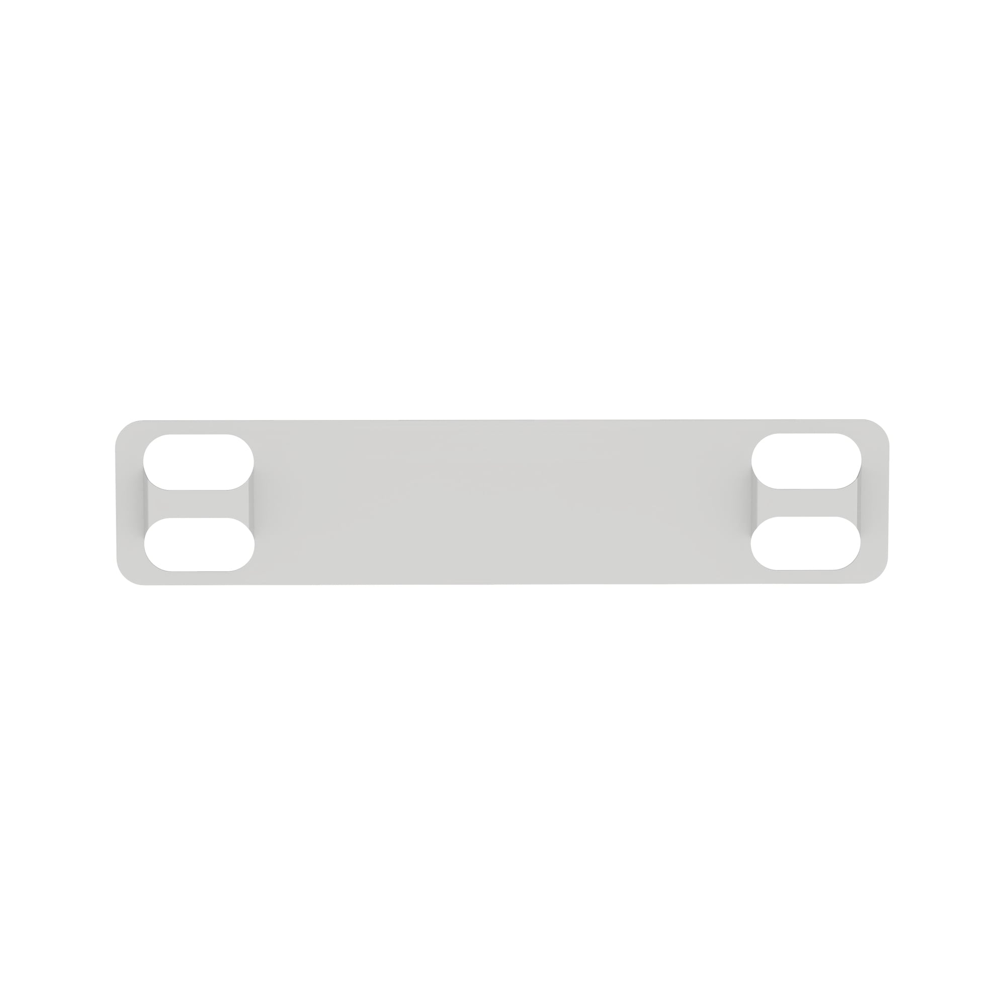 MMP350-C Pan-Code 3-Lines 4-Hole Standard Cross Section Marker Plate With Tag, 3-1/2 in OAL, MLT Cable Tie Mount, 304 Stainless Steel, Natural
