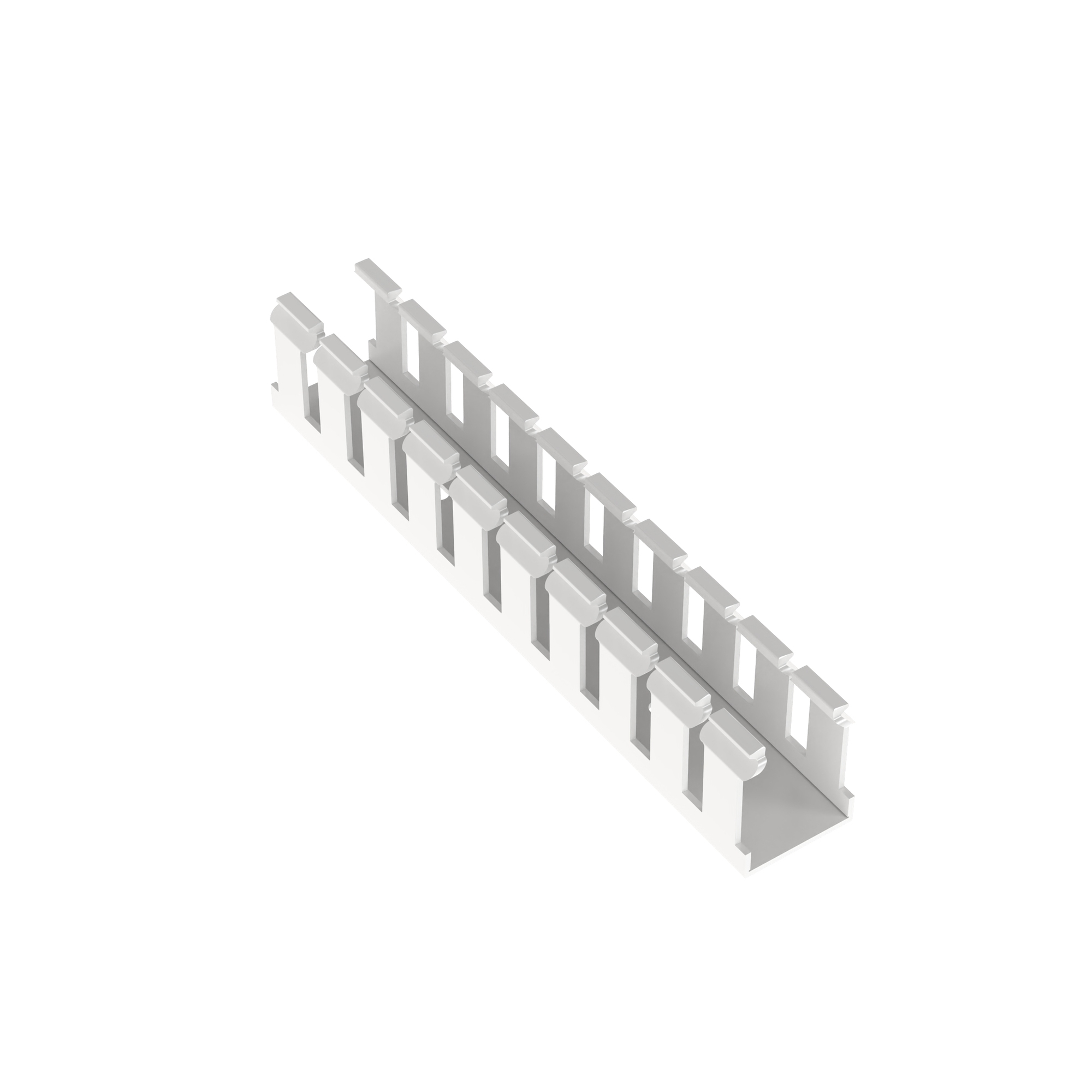G1X1.5WH6 Panduct Type G Base Wiring Duct, 0.31 in Wide Slot Slot, 1-1/4 in W x 1.62 in D, PVC