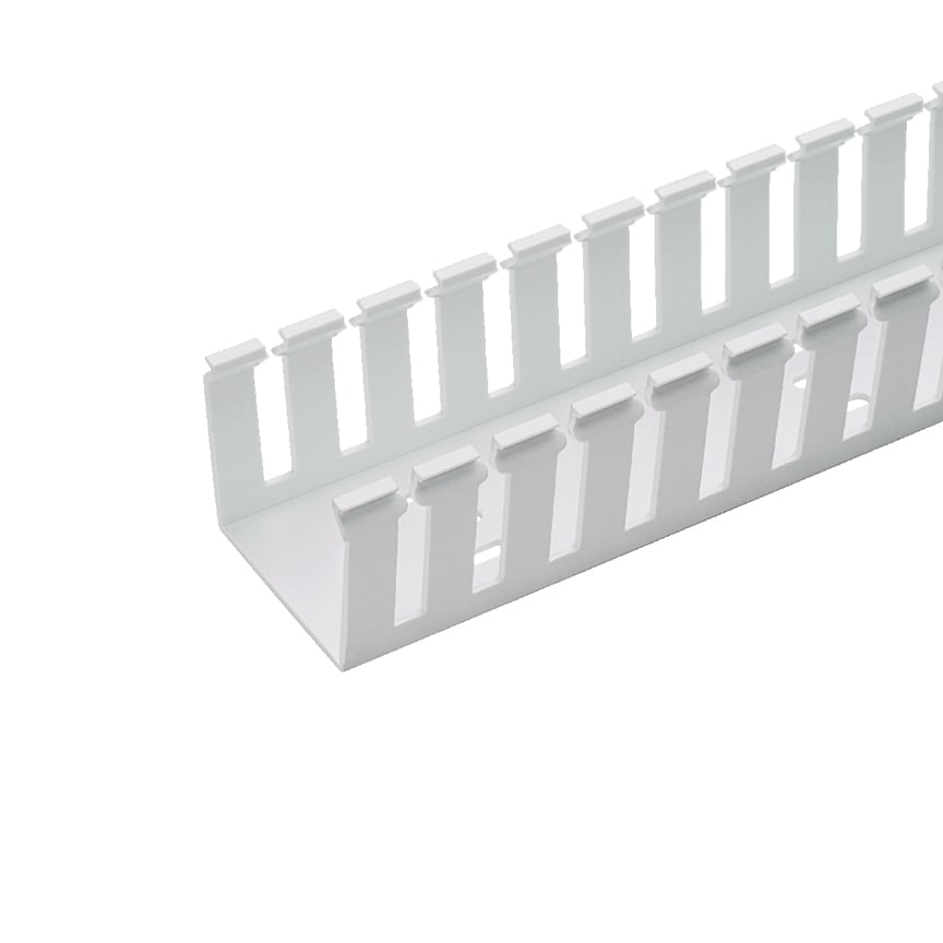 G1.5X4WH6 Panduct Type G Base Wiring Duct, 0.31 in Wide Slot Slot, 1-3/4 in W x 4.1 in D, PVC