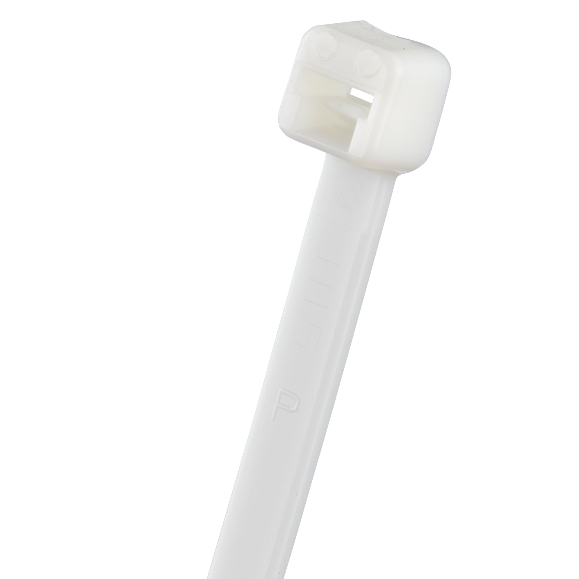 PLT1M-C10 Pan-Ty PLT Cross Section Miniature Plenum Rated Cable Tie, 3.9 in L x 0.18 in W x 0.05 in THK, Nylon 6.6