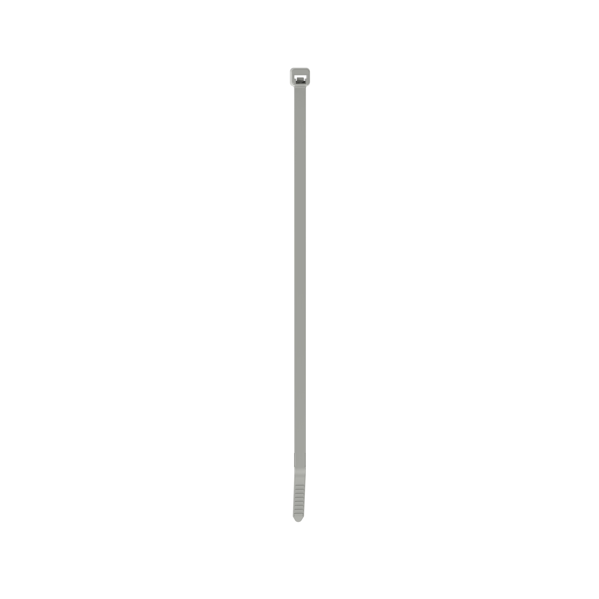 PLT2S-C8 Pan-Ty PLT Standard Cross Section Cable Tie, 7.4 in L x 0.19 in W x 0.052 in THK, Nylon 6.6, Gray