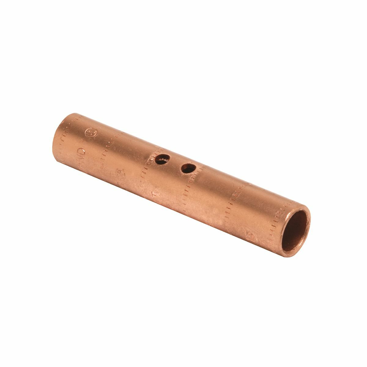 YGS26 Irreversible Grounding Compression Splice, 2/0 AWG Stranded Copper Conductor, 3.13 in L, Copper