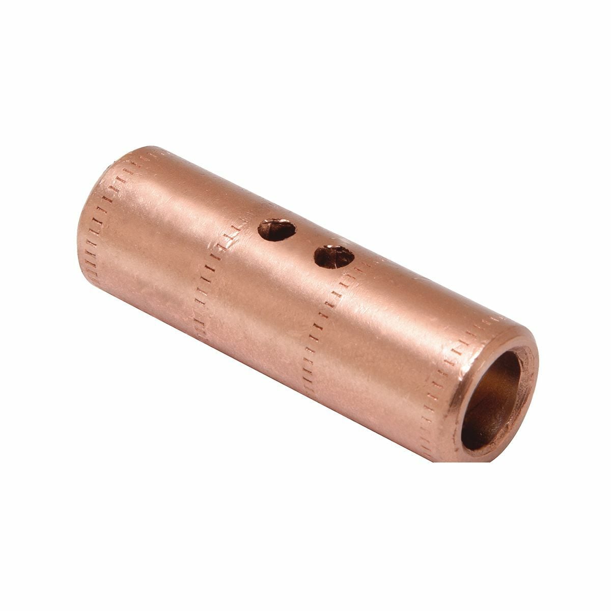 YGHS28 1-Stage Type YGHS Heavy Duty Irreversible Grounding Compression Splice, 4/0 AWG Stranded Copper Conductor, 2.59 in L, Copper