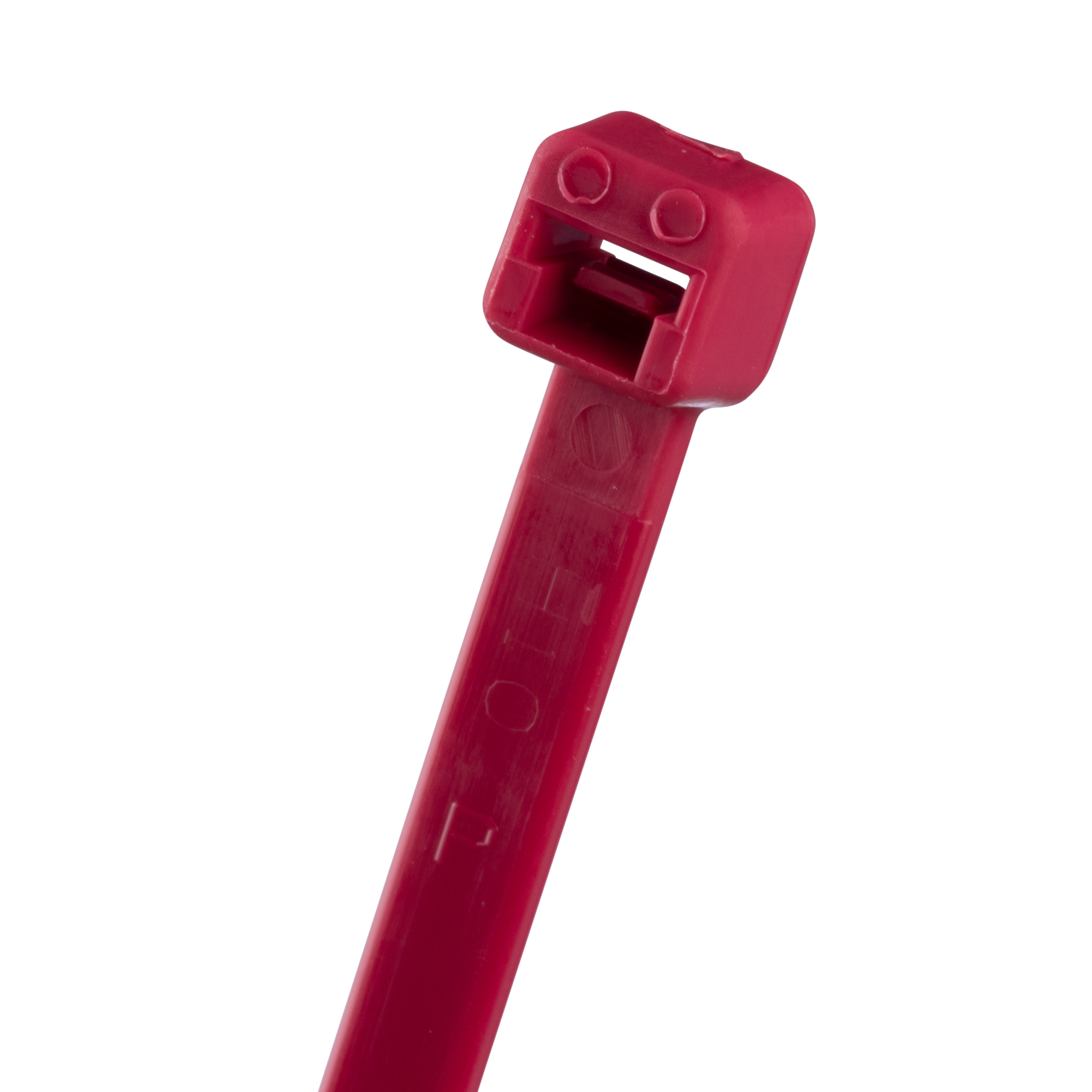 PLT3S-C2 Pan-Ty PLT Standard Cross Section Cable Tie, 11.5 in L x 0.19 in W x 0.052 in THK, Nylon 6.6, Red