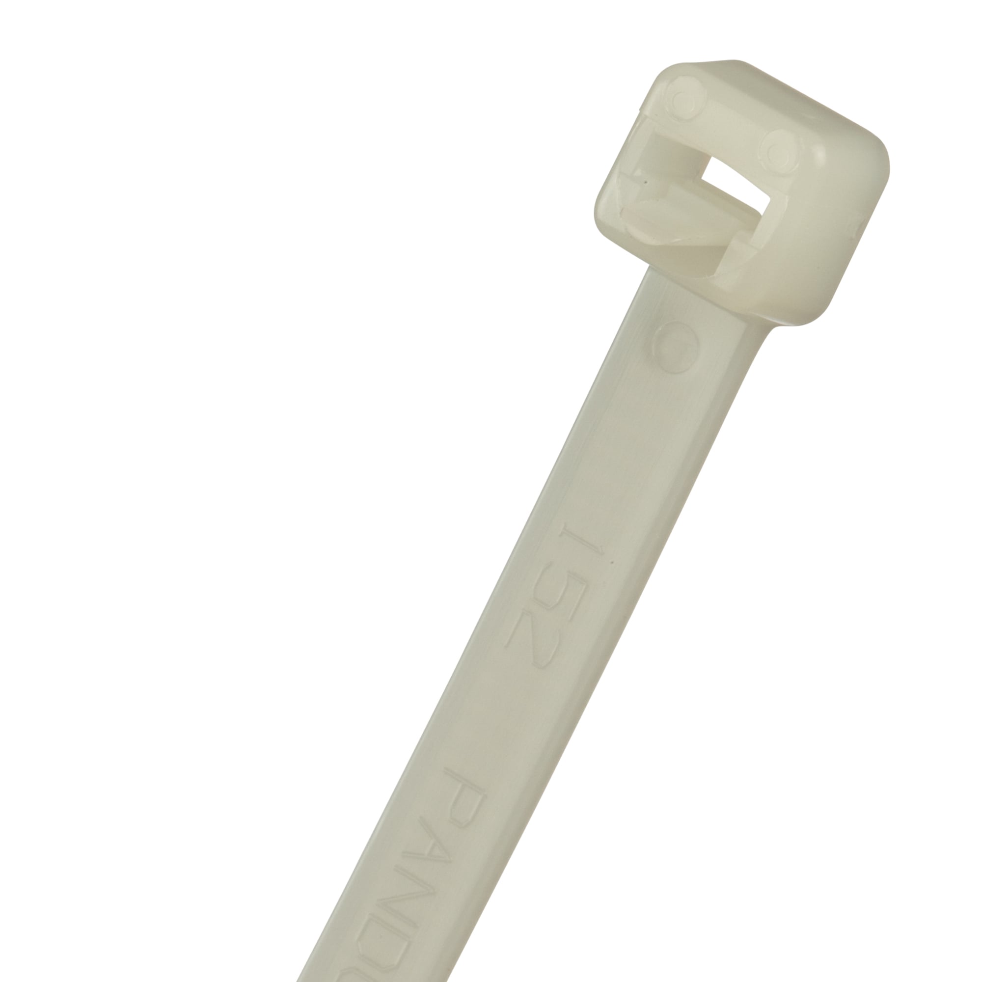 PRT1.5S-C Pan-Ty PRT Standard Cross Section Cable Tie, 6.3 in L x 0.19 in W x 0.05 in THK, Nylon 6.6, Natural