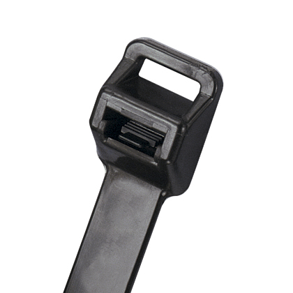 PRT5EH-C100 Pan-Ty PRT Chemical/UV/Weather-Resistant Extra Heavy Cross Section Cable Tie, 20.1 in L x 0.5 in W x 0.08 in THK, Polypropylene, Black