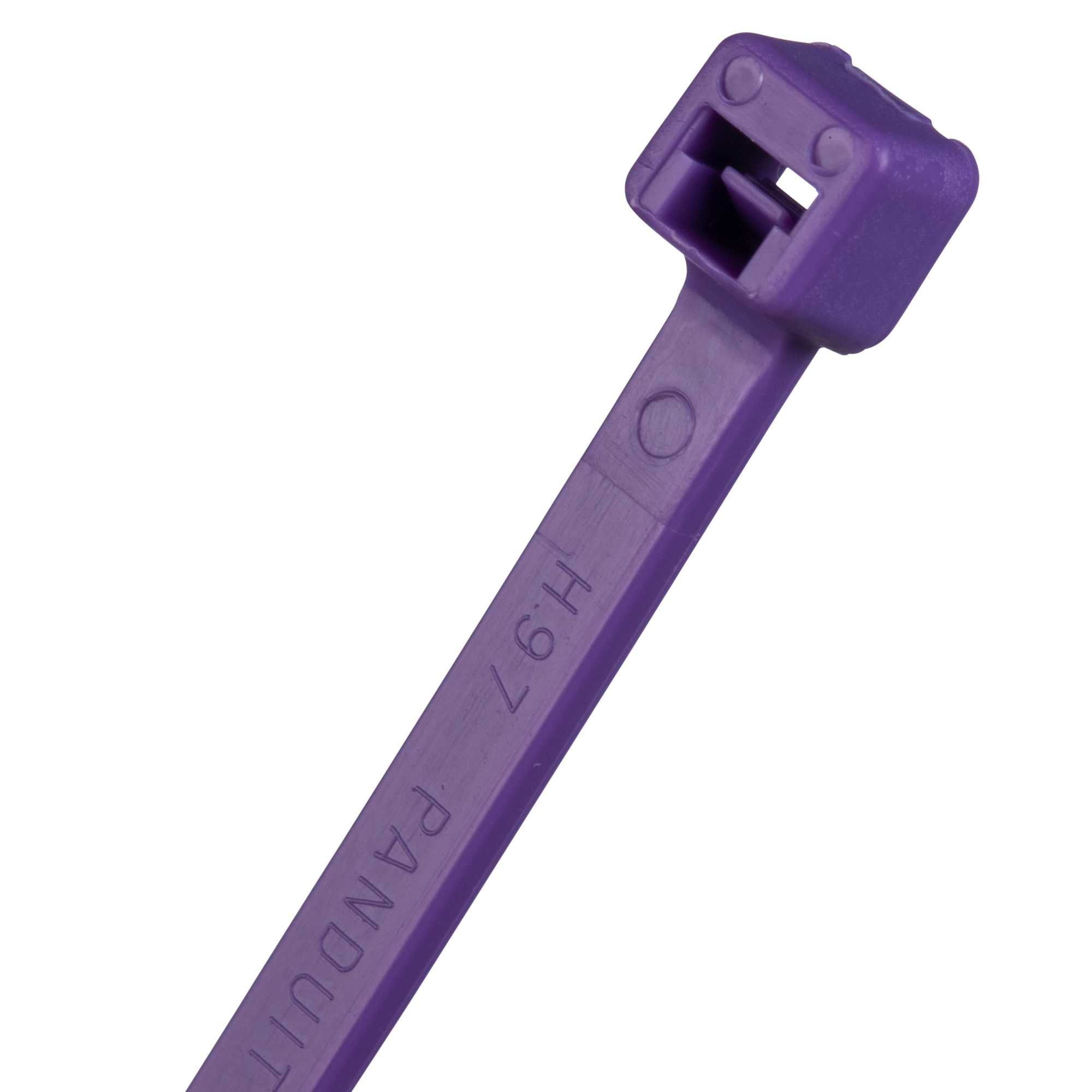 PLT1M-M7 Pan-Ty PLT Cross Section Miniature Plenum Rated Cable Tie, 3.9 in L x 0.18 in W x 0.05 in THK, Nylon 6.6