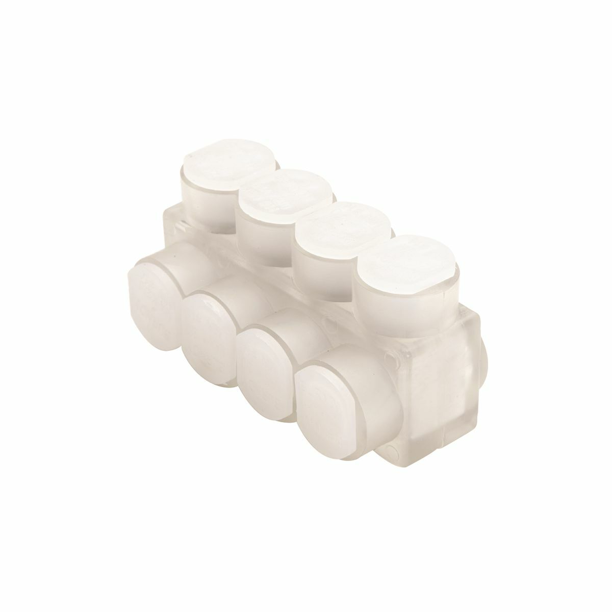 BIBS6004 1-Sided Entry Multi-Tap Connector With Mounting Holes, 4 AWG to 600 kcmil Conductor, Copper/Stranded Aluminum Conductor, Aluminum