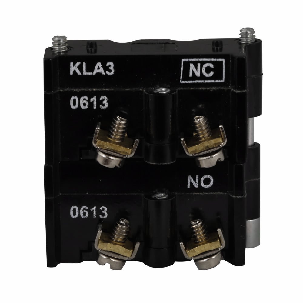 E30KLA3 Multi-Function Square Standard Contact Block, 30.5 mm, 1NO-1NC Contact, 10 A at 600 V AC, 10 A at 250 V DC Contact, Silver Contact