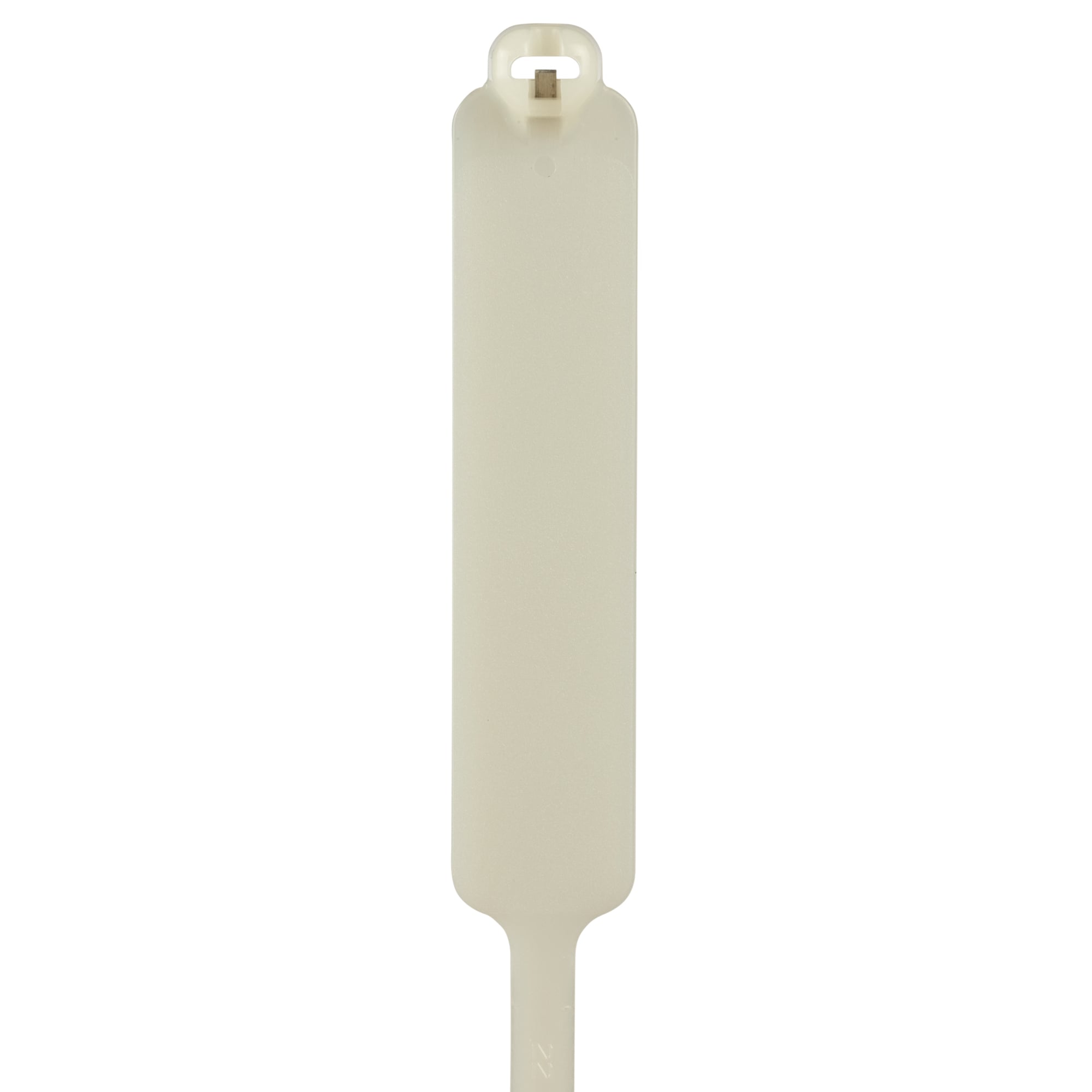 PLM4S-C Pan-Ty PLM Cross Section Standard Wrap Marker Cable Tie, 14.6 in L x 0.19 in W x 0.05 in THK, Natural, Nylon 6.6