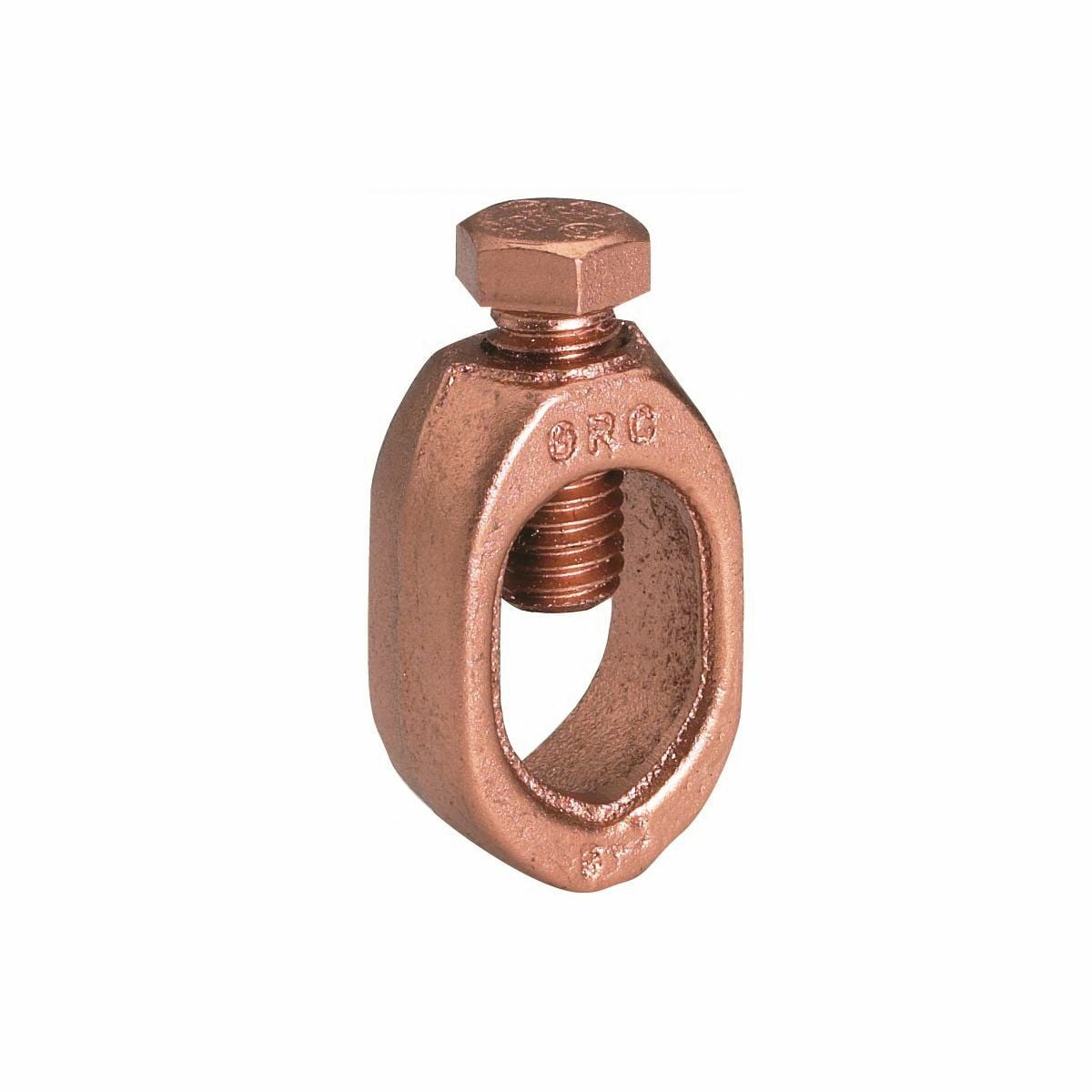 GRC12 High Strength Mechanical Ground Rod Clamp, 1/2 in Rod, 10 to 2 AWG Conductor, Copper Alloy