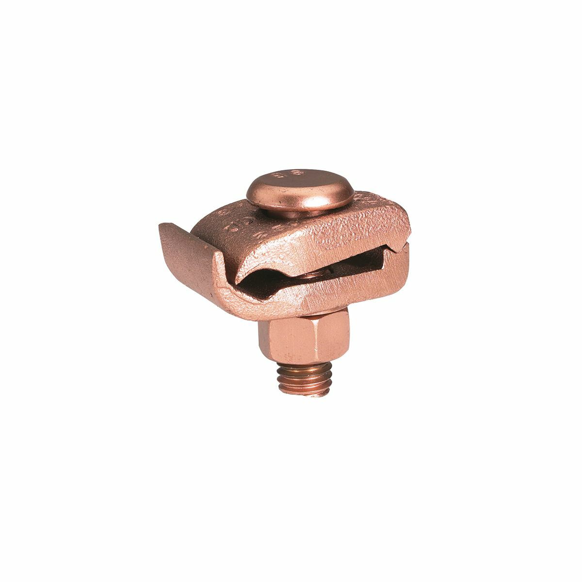 GB4C Mechanical Grounding Connector, 8 to 4 AWG Conductor, 1/4 in THK Bar, Copper Alloy