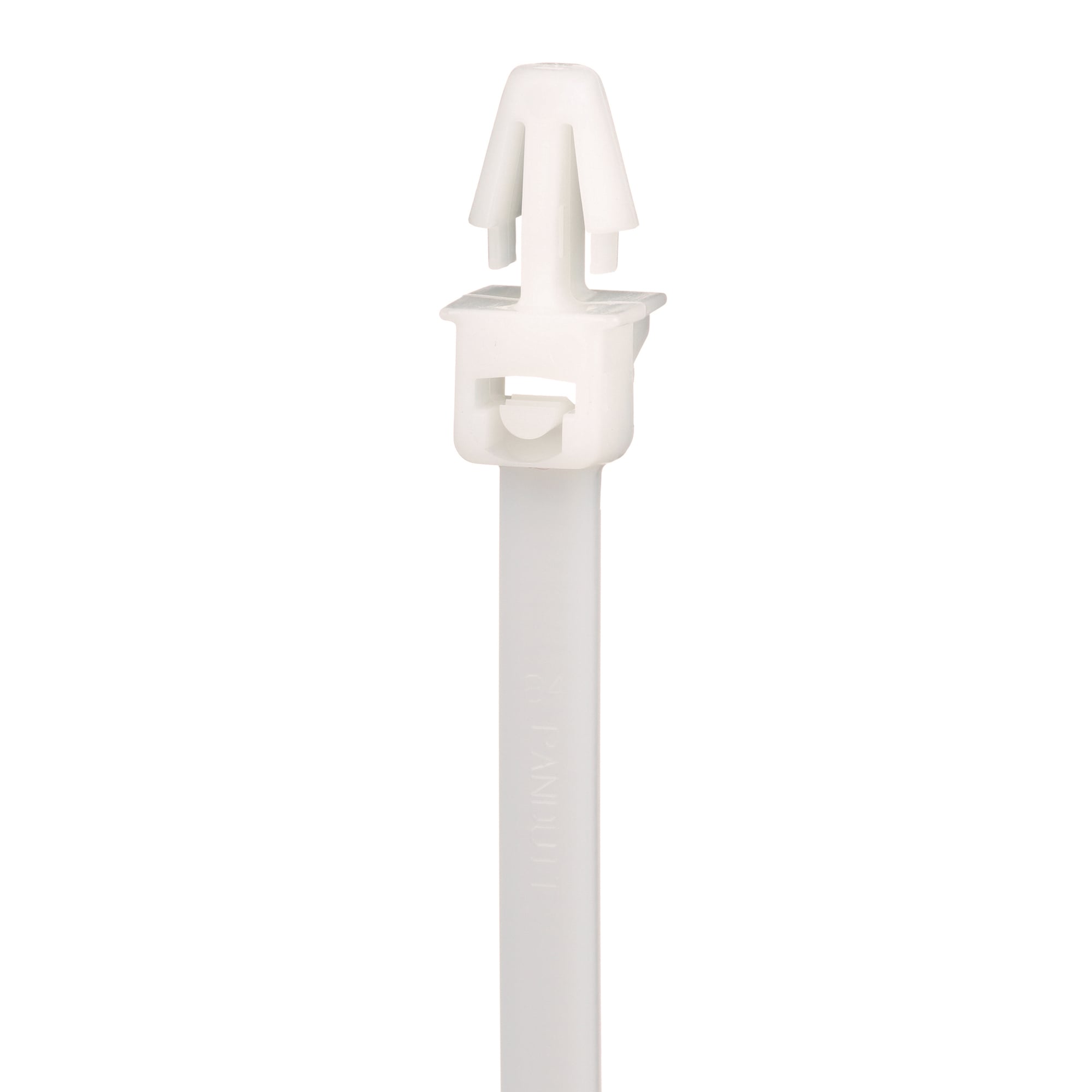 PLP2S-C Pan-Ty PLP Cross Section Standard Cable Tie, 7.9 in L x 0.37 in W x 0.06 in THK, Nylon 6.6