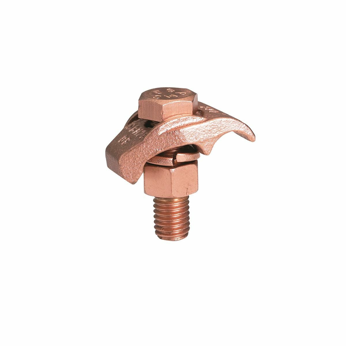 GBM34 Mechanical Grounding Connector, 300 to 500 kcmil Conductor, 1/4 in THK Bar, Copper Alloy