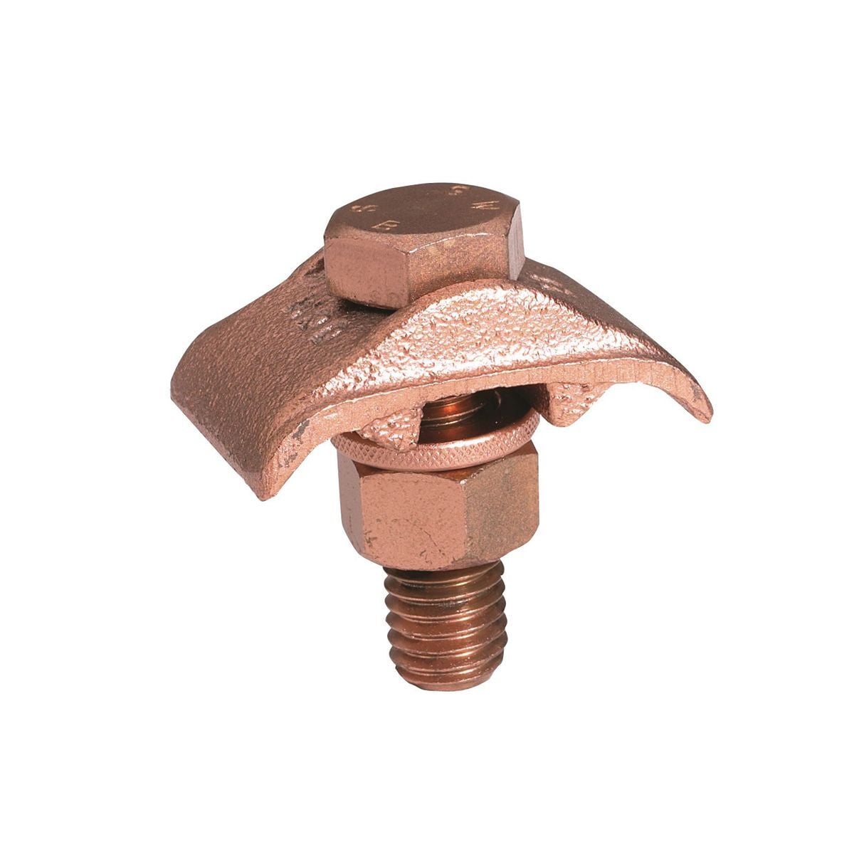GCM26 Mechanical Grounding Connector, 4 to 2/0 AWG Conductor, 1/4 in THK Bar, Copper Alloy